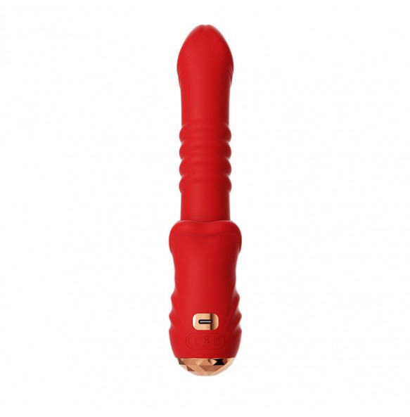 MizzZee - MiAi Thrusting Vibrator (Chargeable - Red)